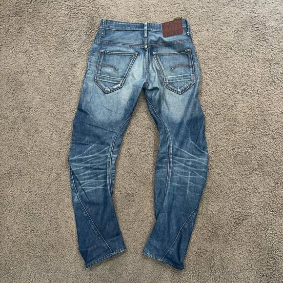 G-Star RAW Arc 3D GS01 Slim Jeans - Medium Vintage Aged Denim Wash Men's Sz. 30 - Picture 5 of 13